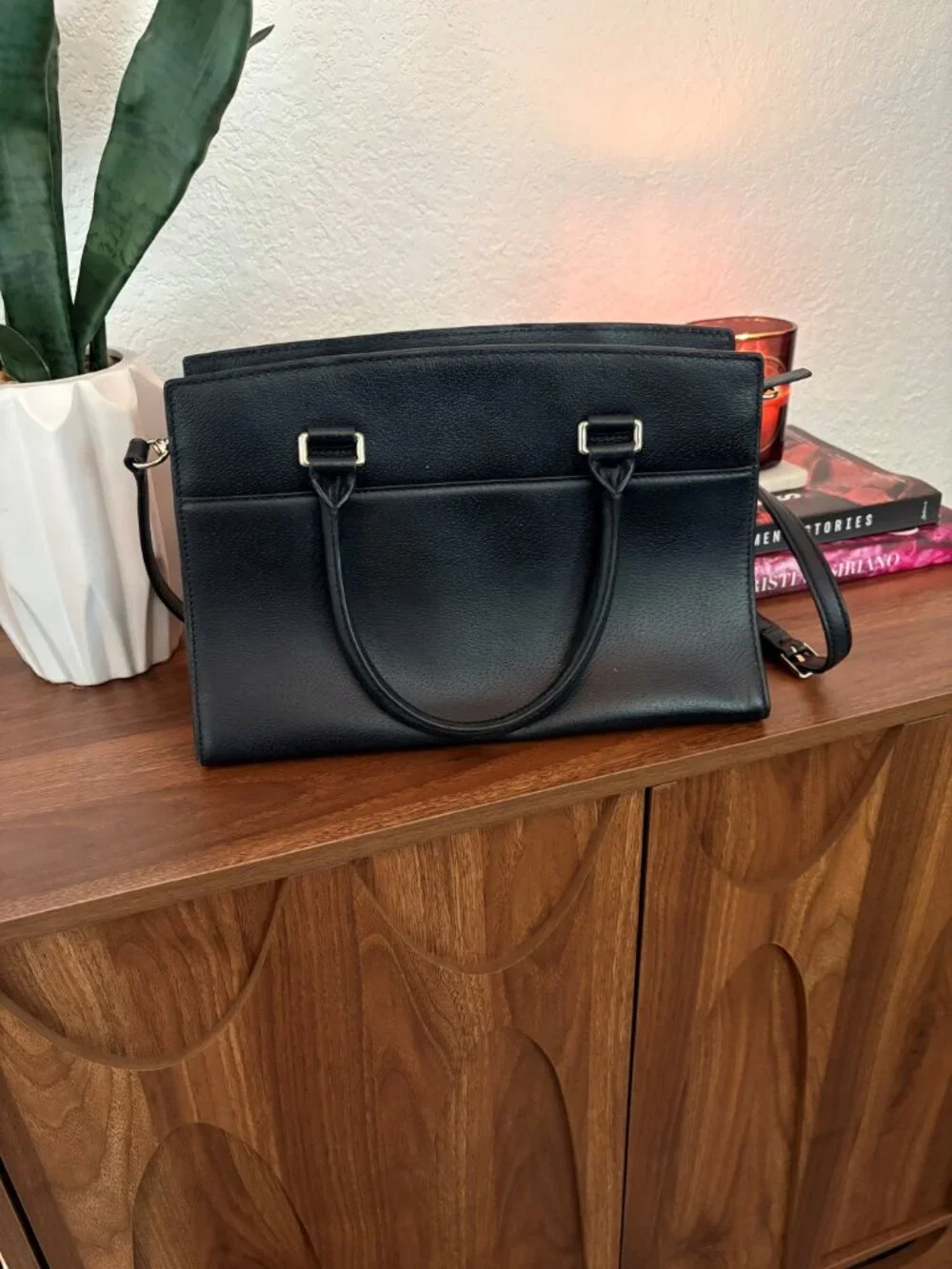 Kate Spade Grove Street Caley Tote in Black Leather